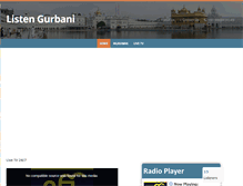 Tablet Screenshot of listengurbani.com